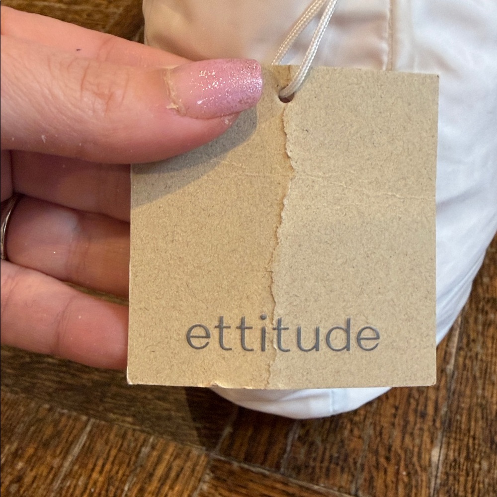 Ettitude Natural Waffle Hair Towel with Tag - Picture 2 of 5